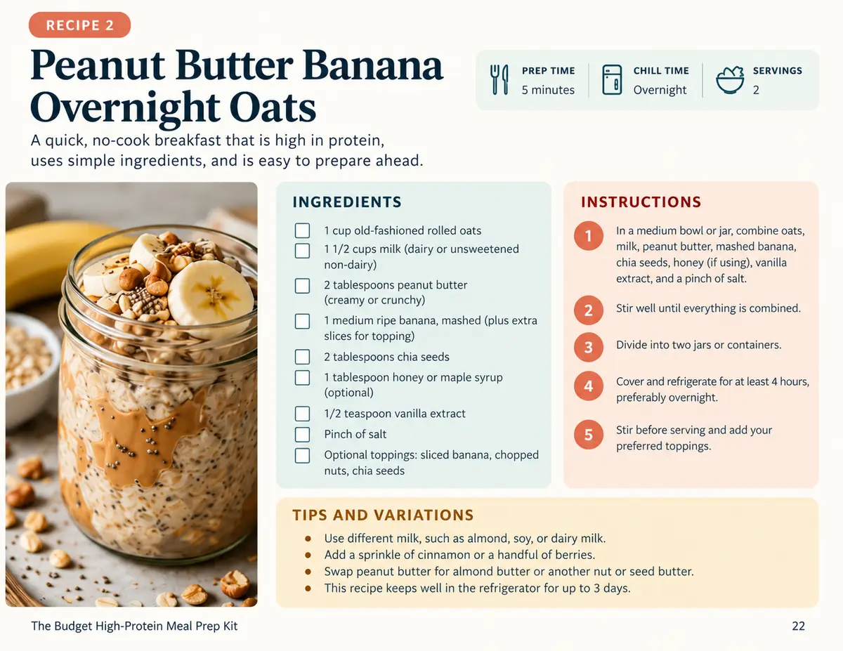Preview of a real recipe page